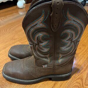 Justin Women's Inji Western Boot Broad Square Toe